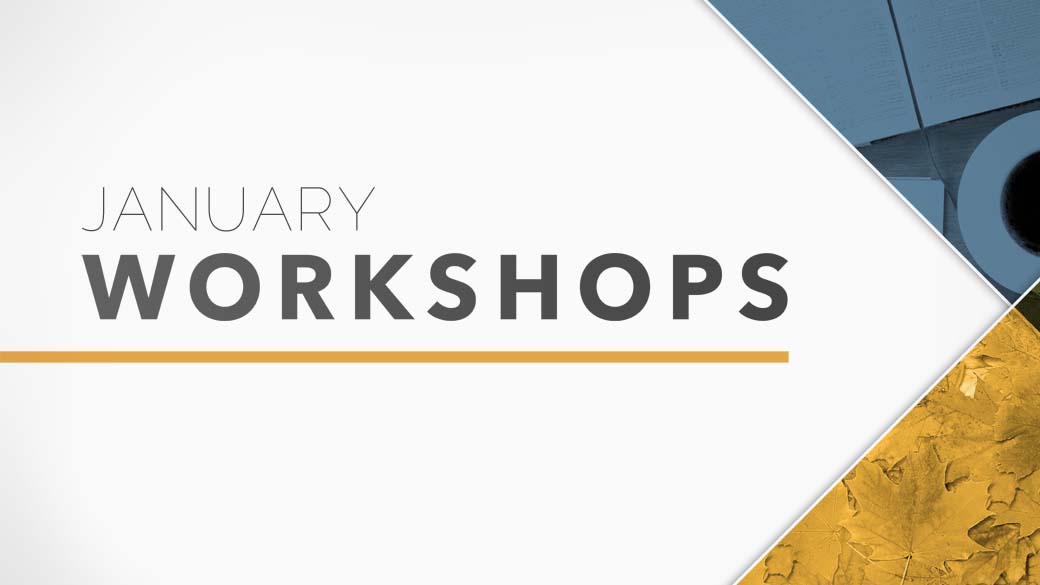 January 2017 Workshops