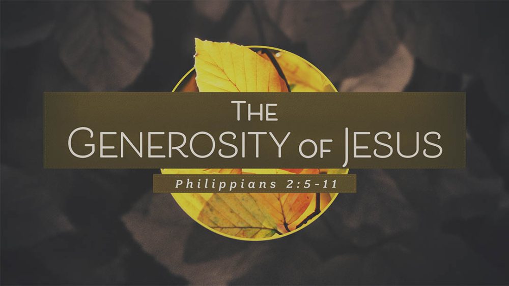 The Generosity of Jesus Image
