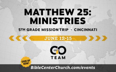 5th Grade Mission Trip